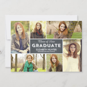 Convite para Graduação de Exibição de Fotos - 