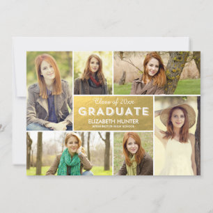Convite para Graduação de Exibição de Fotos - 
