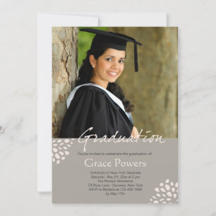 Convite para Graduação de Fotos de Detalhes do C