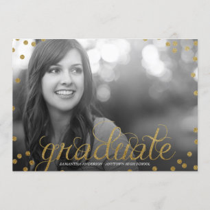 Convite para Graduação de Fotos de Pesquisa com Le