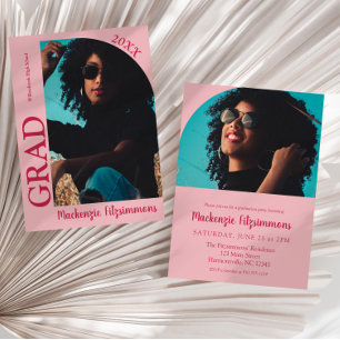 Convite para Graduação de Fotos de Pré-Disquete Si
