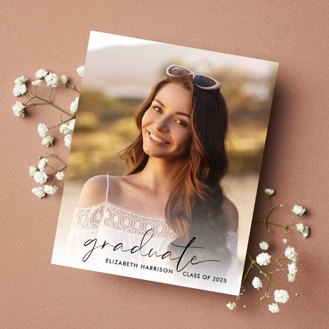 Convite para Graduação de Fotos de Script Orçament (Criador carregado)