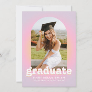 Convite para Graduação de Fotos em Arch Minimalist