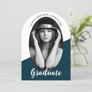 Convite para graduação de fotos minimalista