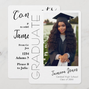 Convite para Graduação de Fotos Moderna