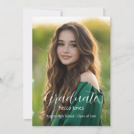 Convite para Graduação de Fotos para Caligrafia Mo