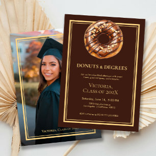 Convite para Graduação de Fotos para Rosquinha e G