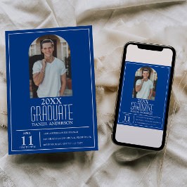 Convite para Graduação de Fotos por Arch na moda