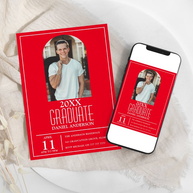 Convite para Graduação de Fotos por Arch na moda (Criador carregado)