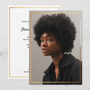 Convite para Graduação de Fronteira Dourada Mode