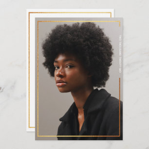 Convite para Graduação de Fronteira Dourada Modern