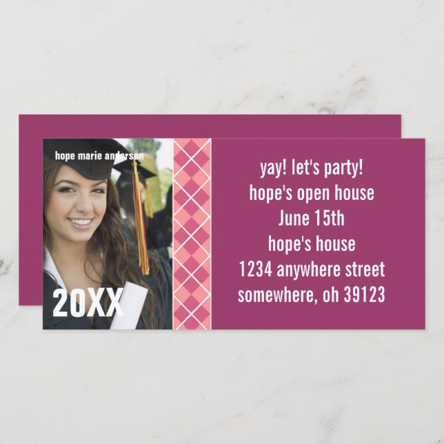 Convite para Graduação de Imagens de Mais velho Ar (Frente/Verso)