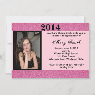 Convite para Graduação de Literatura Rosa-Rosa