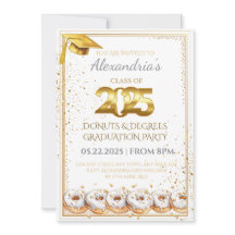 Convite para graduação de Rosquinhas e graus 2025