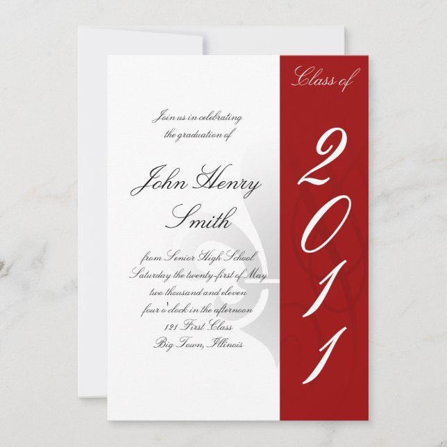 Convite para graduação de Segundo grau (Frente)