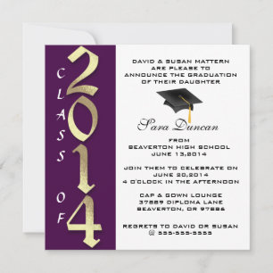 Convite para graduação do Elegante Clássico Cin