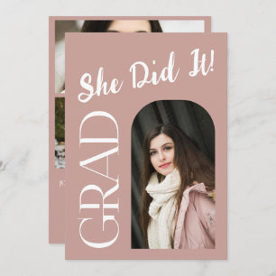 Convite para Graduação em Arch Elegante Foto per