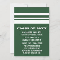 Convite para Graduação em Faixa Verde/Branca