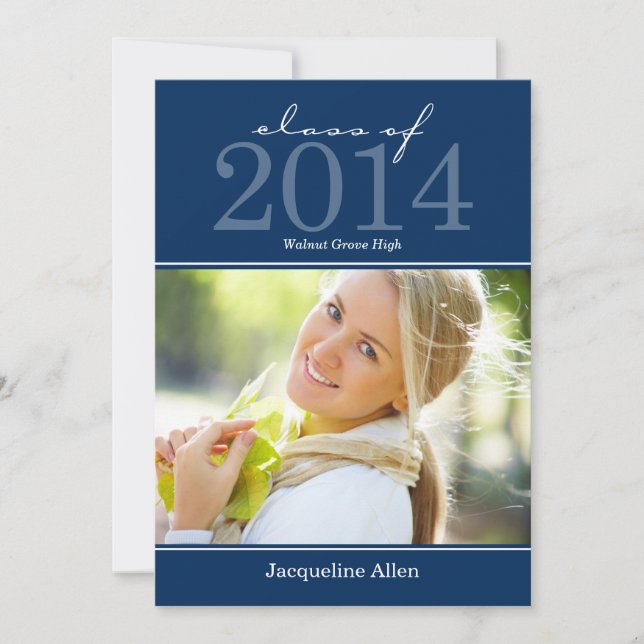 Convite para graduação em negrito e bonito (Frente)