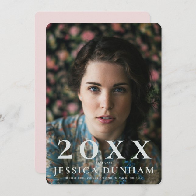 Convite para Graduação em Série de Ano Frio (Frente/Verso)