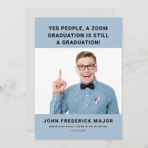 Convite para Graduação Engraçado Big Serif