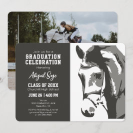 Convite para Graduação Equestre Elegante