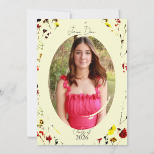 Convite para Graduação Feminina Floral Dacil