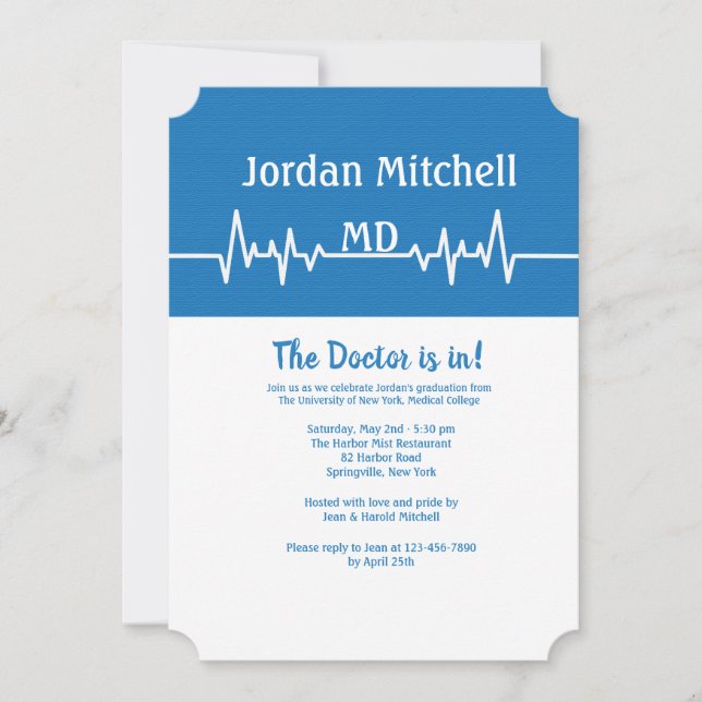 Convite para Graduação Médica da Linha de Vida (Frente)