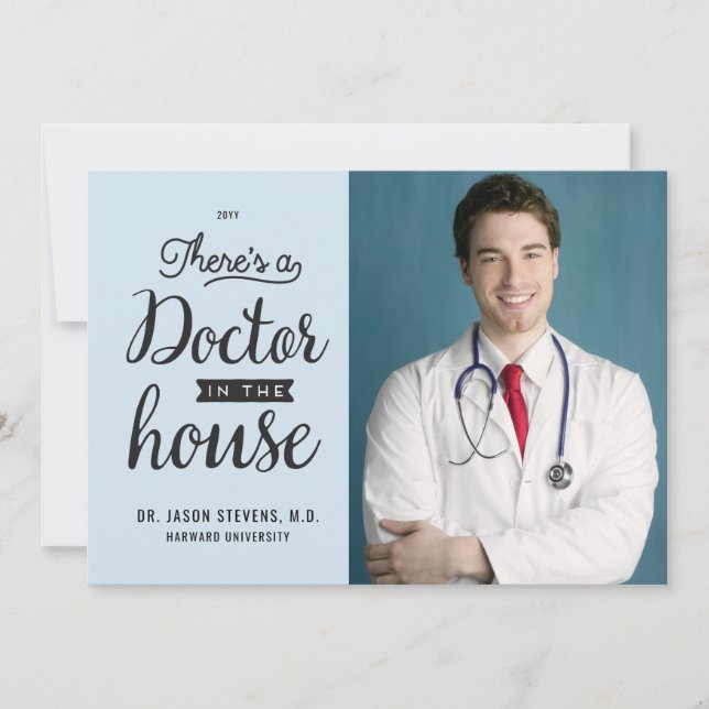 Convite para graduação médica em casa (Frente)