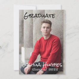Convite para graduação mínima simples
