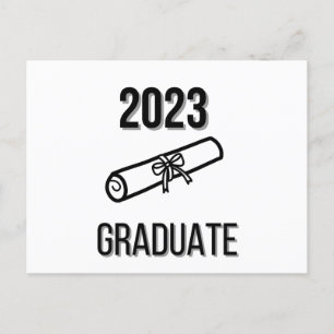Convite para graduação minimalista
