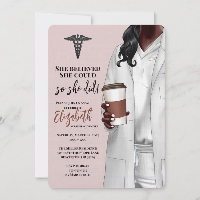 Convite para Graduação na Faculdade de Medicina de (Frente)