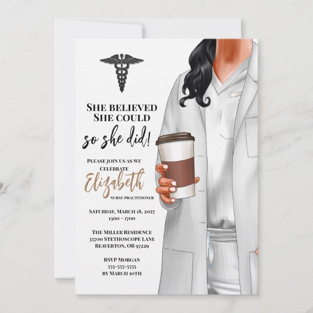 Convite para Graduação na Faculdade de Medicina de (Frente)