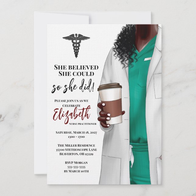 Convite para Graduação na Faculdade de Medicina de (Frente)