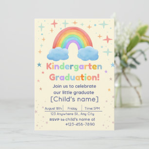 Convite para Graduação no Jardim Infantil - Tema A