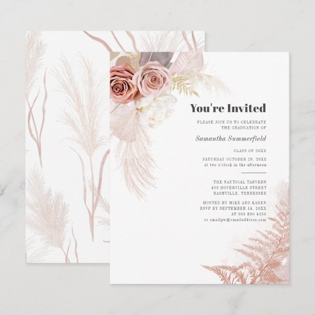 Convite para Graduação Pampas 2025 (Frente/Verso)