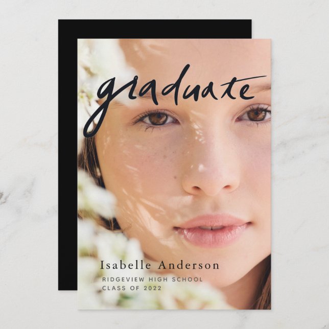 Convite para Graduação Virtual de Script de Fotogr (Frente/Verso)