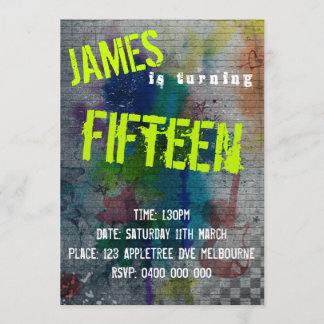 Convite para Grafite Teen Boy