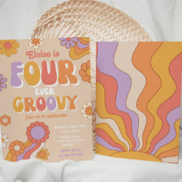 Convite para Groovy para sempre | 4.o aniversário