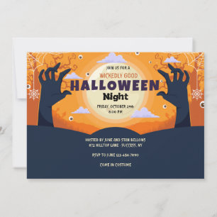 Convite para Halloween com Tempos Maravilhosamente