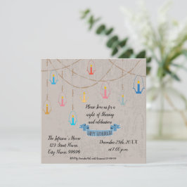 Convite para Hanukkah Candles