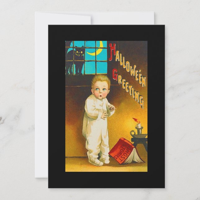 Convite para histórias de fantasmas do Halloween (Frente)