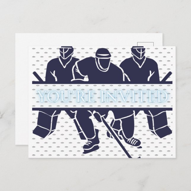 convite para hóquei (Frente/Verso)