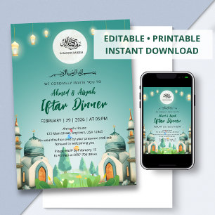 Convite para Iftar da Mesquita Azul ao Luar