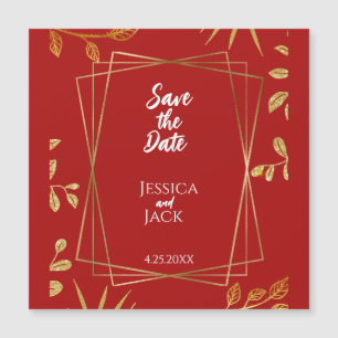 Convite para Imãs salves a data Vermelha Perfeita