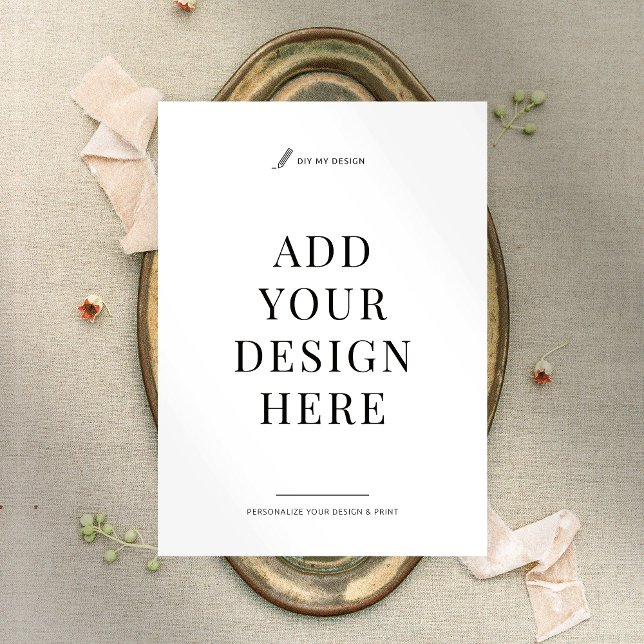 Convite para impressão 5 x 7", convites para empre (Upload your artwork and print your custom event invitations)