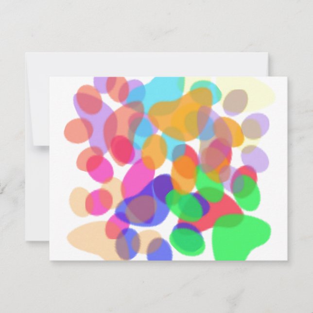 Convite para impressão de abstrato (Frente)