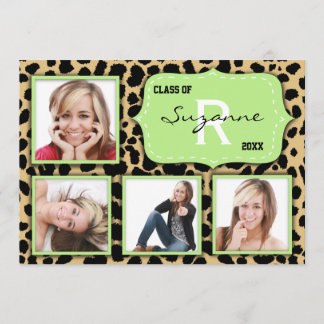 Convite Para Impressão De Leopard E Foto Do Partid