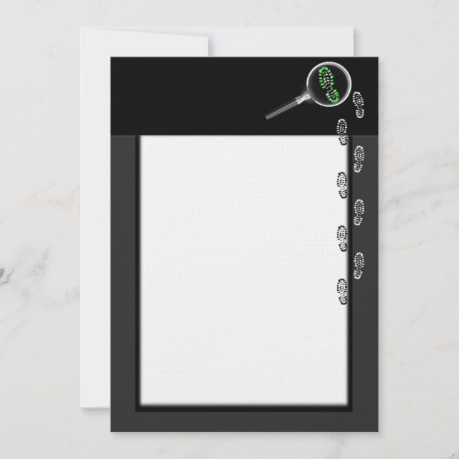 Convite para Investigador da Cena de Crime (Frente)