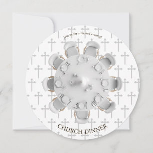 Convite para Jantar Cristão na Noite Abençoada